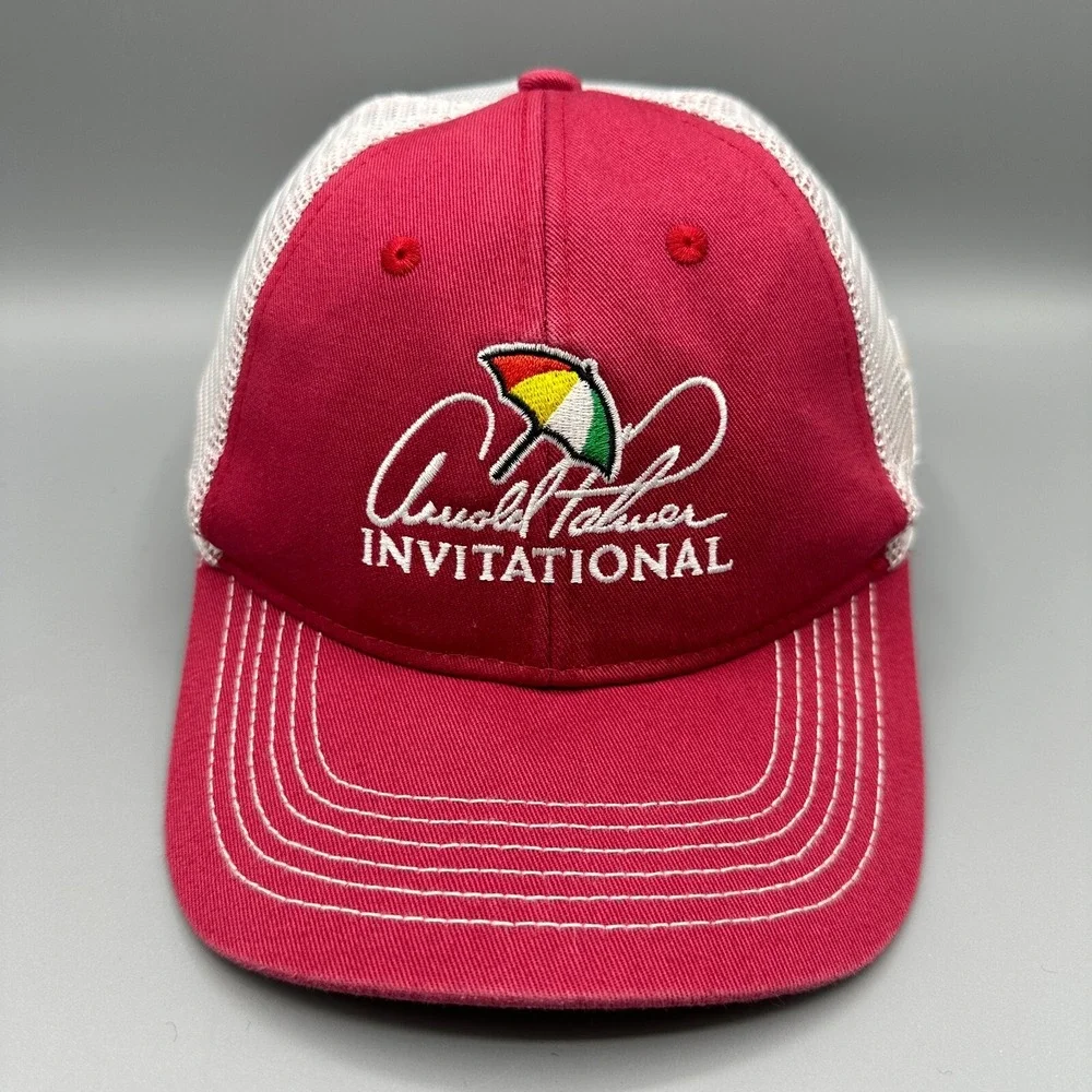 Arnold Palmer Invitational Hat Cap Ahead Bay Hill Golf Red Adjustable Youth Kid